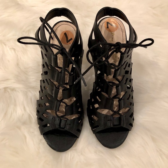 ❌SOLD❌ Anne Michelle Princess Caged Open Toe Heel - Picture 3 of 6